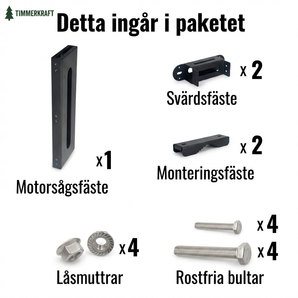 Timmerkrafts Motorsågsfäste - Säker transport i skogen