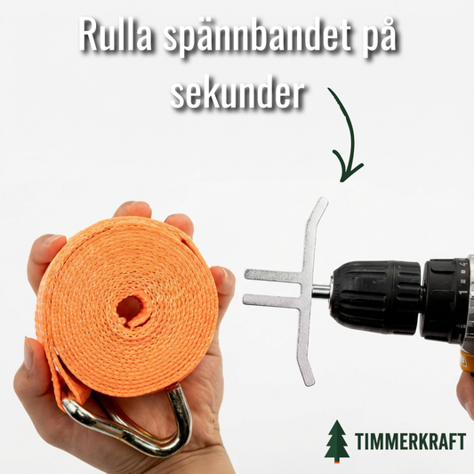Timmerkraft StrapRull™ - Rulla spännbanden på sekunder
