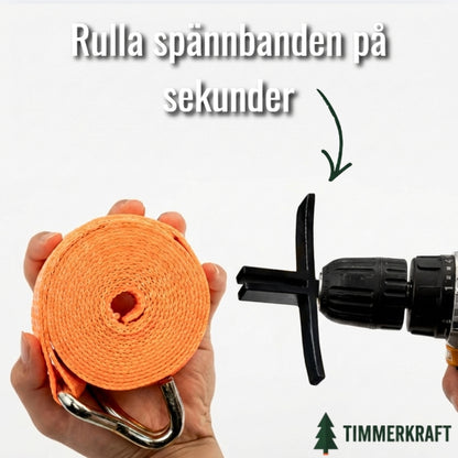 Timmerkraft StrapRull™ - Rulla spännbanden på sekunder